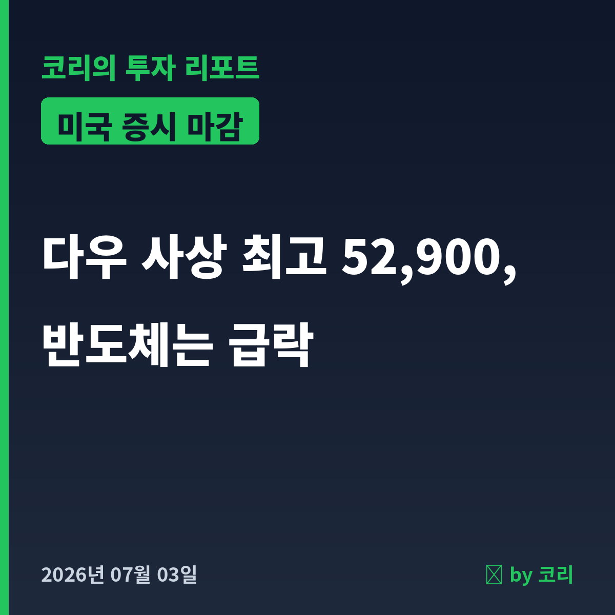 미국 증시 마감 다우 사상 최고, 나스닥은 반도체 급락 - 현장 사진 1 미국 증시 마감 다우 사상 최고, 나스닥은 반도체 급락 - 현장 사진 1