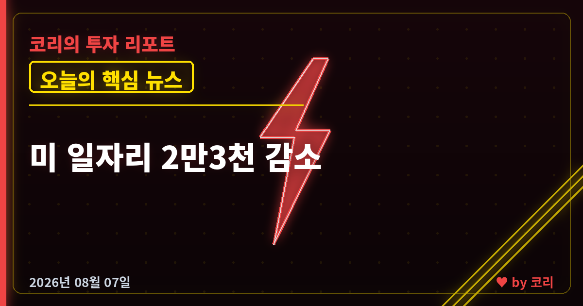 속보 미국 7월 고용 2만3천명 감소 쇼크&hellip;9월 금리인상 기대 후퇴 - 현장 사진 1