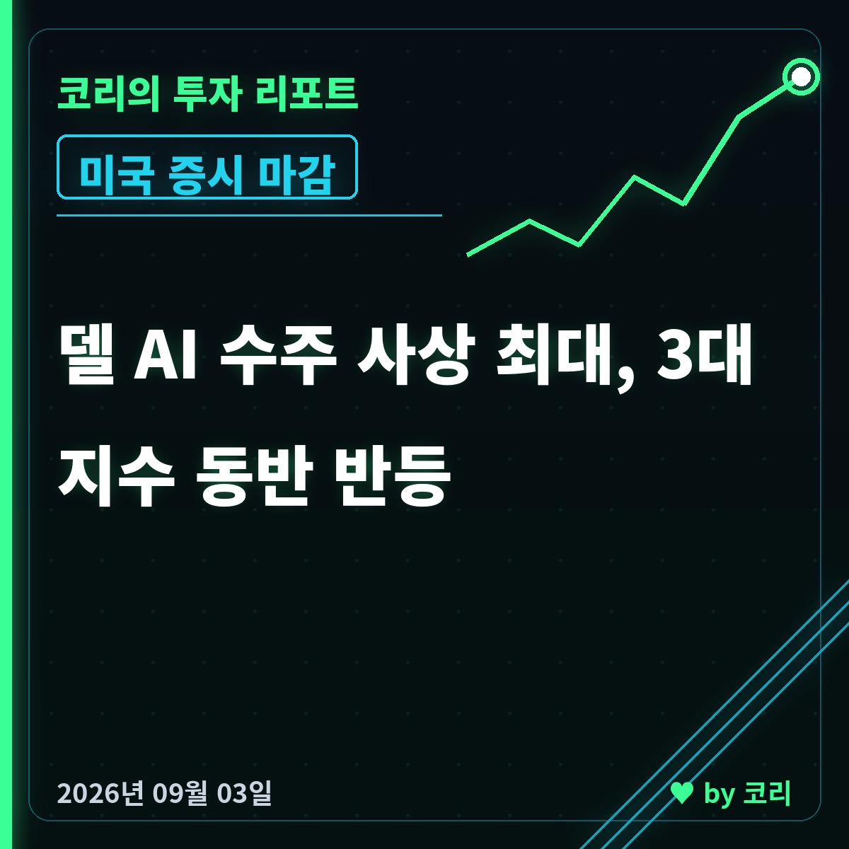 미국 증시 마감 9월 3일 나스닥 반등, 델 AI 수주 사상 최대 - 현장 사진 1