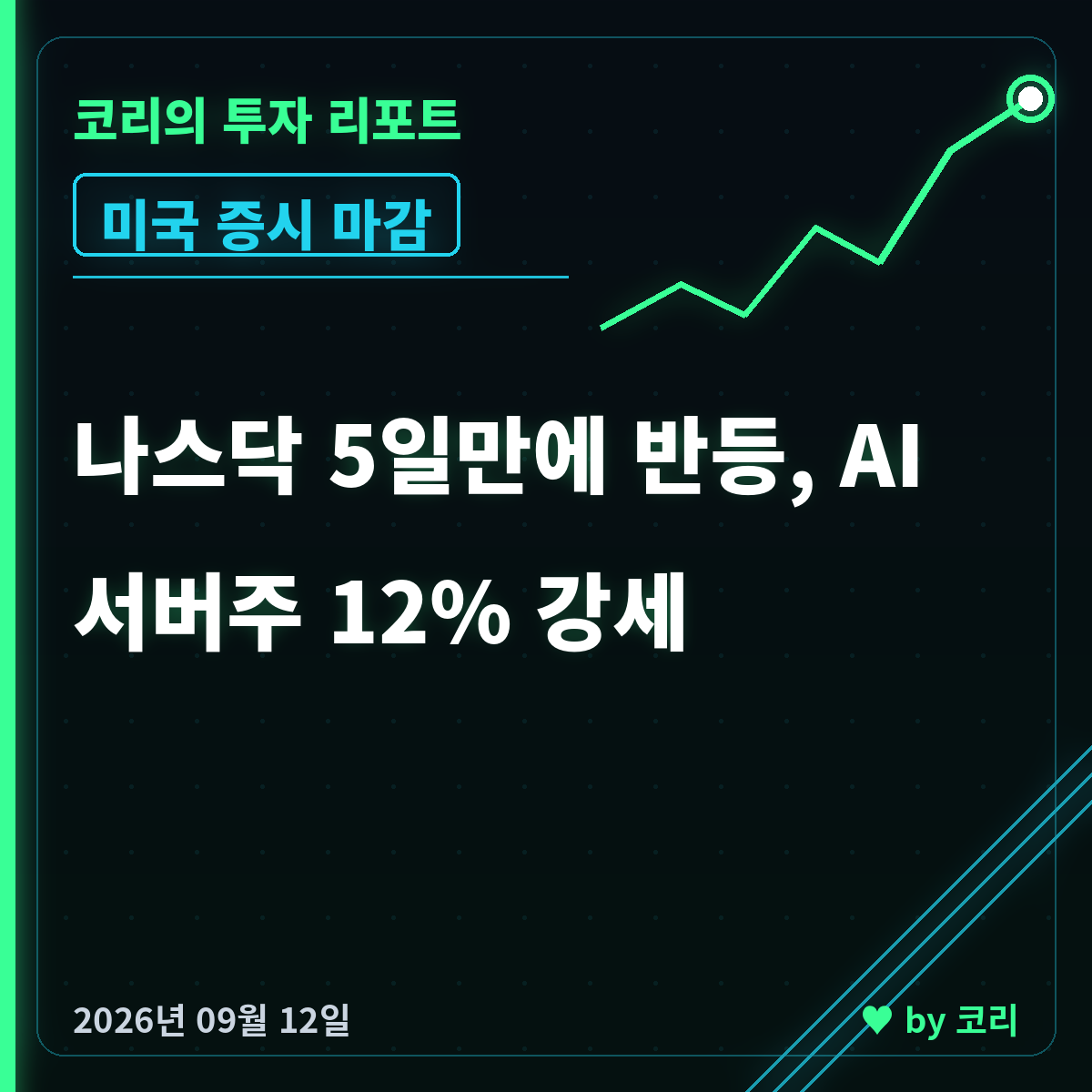 미국 증시 마감 9월 12일 나스닥 반등, 델·HPE 12% 강세 - 현장 사진 1