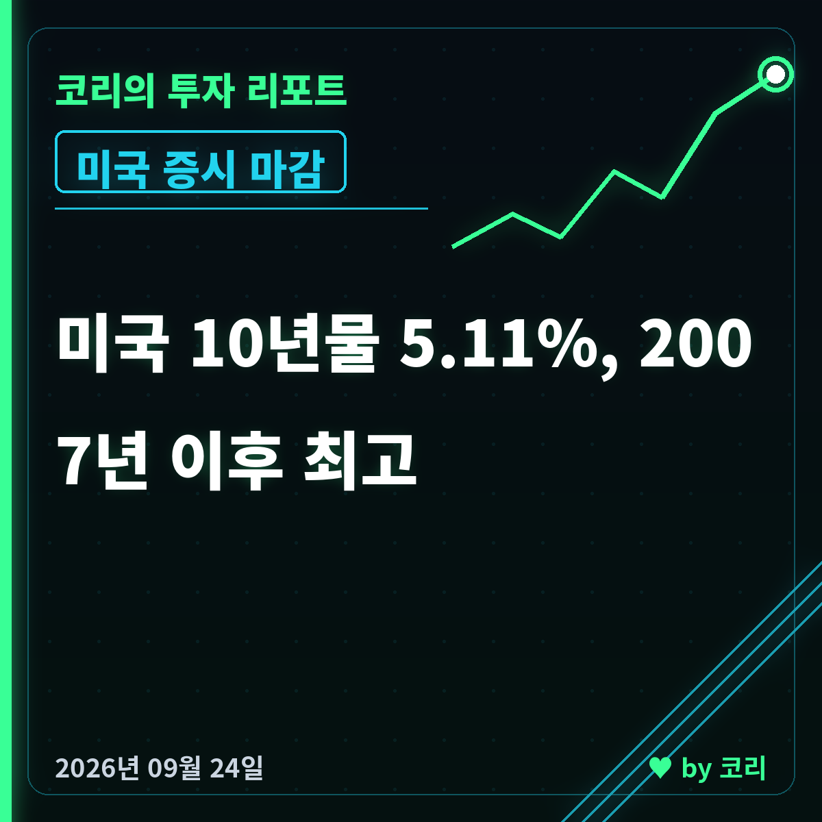 미국 증시 마감 9월 24일 나스닥 하락, 10년물 금리 5.11% - 현장 사진 1 미국 증시 마감 9월 24일 나스닥 하락, 10년물 금리 5.11% - 현장 사진 1