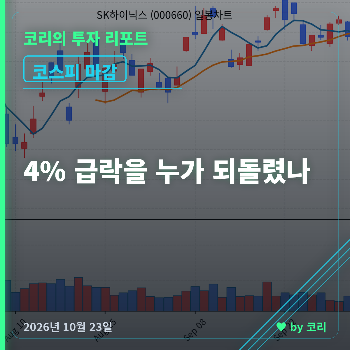 코스피 마감 시황, 4% 급락을 누가 되돌렸나 10/23 - 현장 사진 1