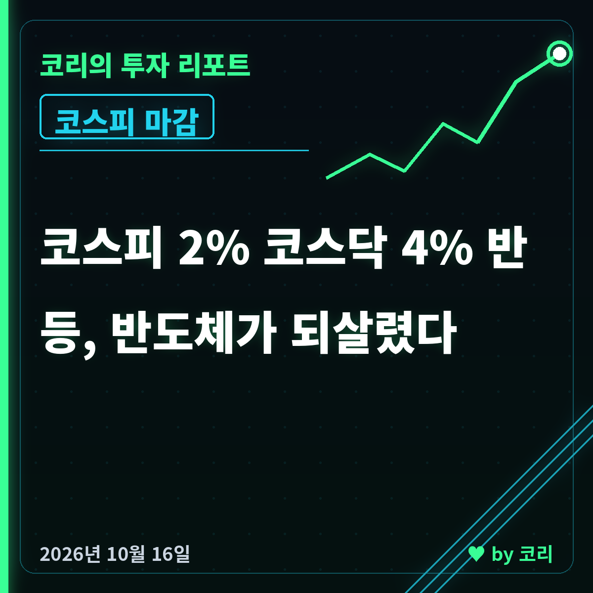 국내 증시 마감 리포트 10월 16일 코스피 2%·코스닥 4% 반등 - 현장 사진 1